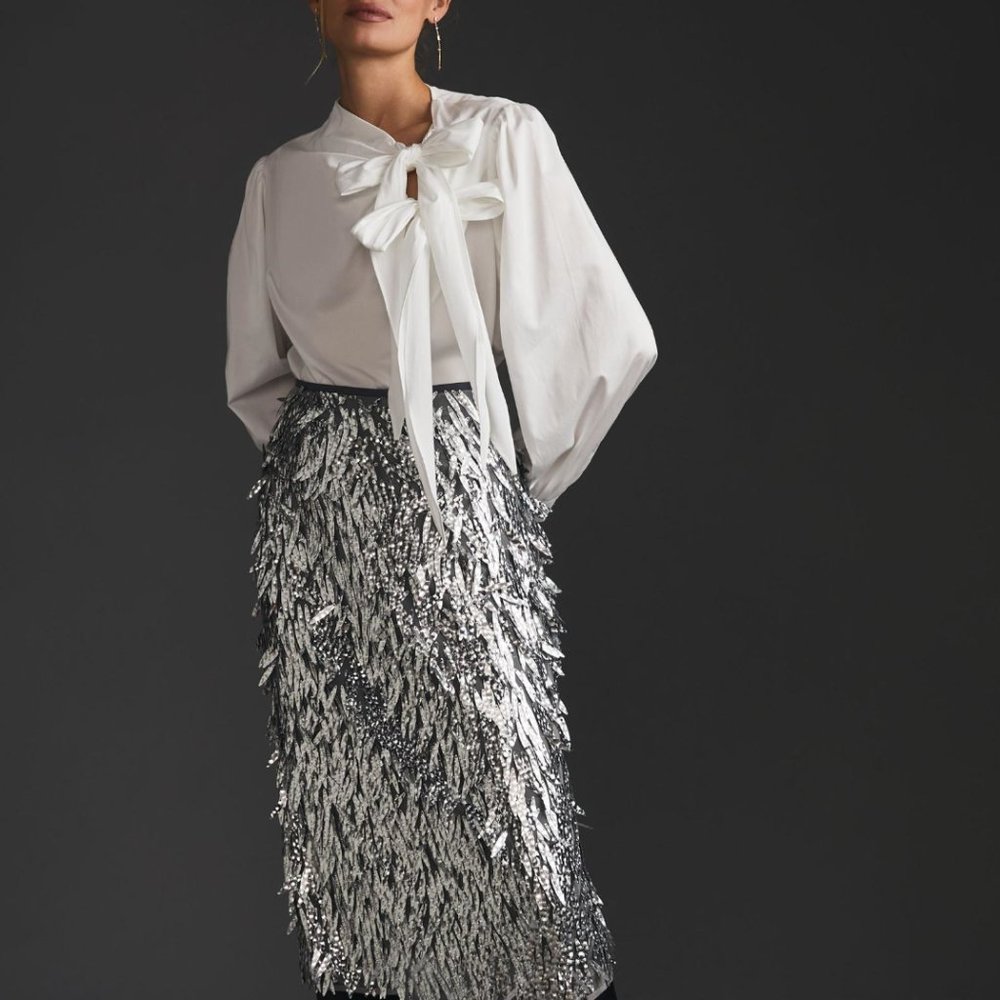 Anthropologie Maeve Poplin Blouse